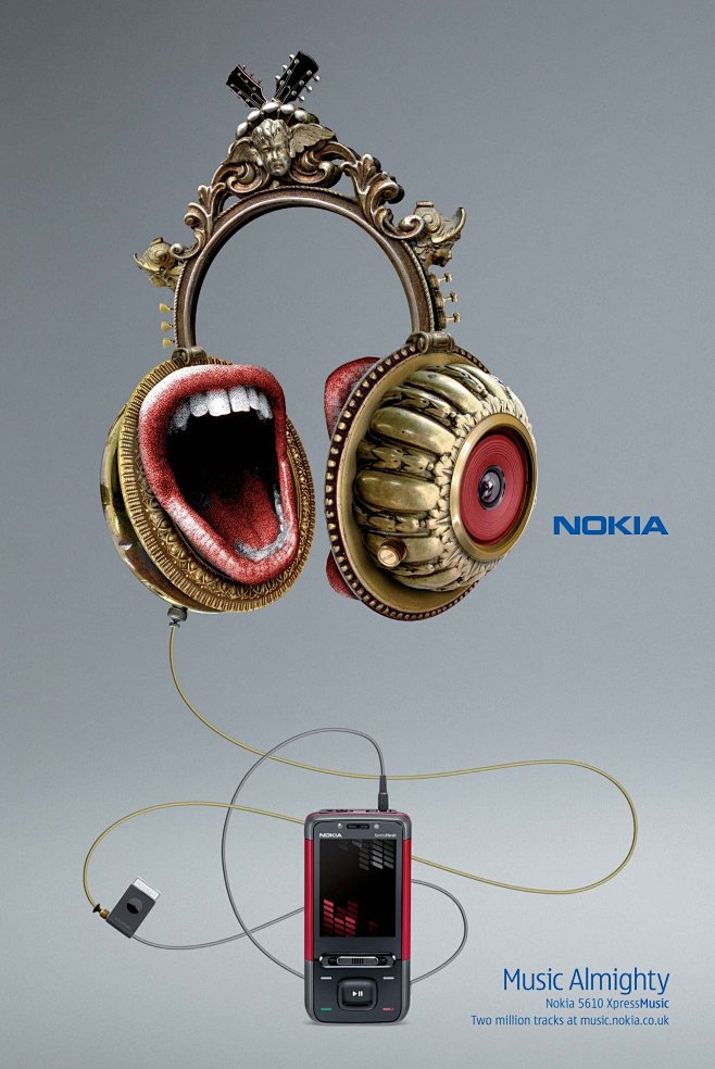 諾基亞音樂(lè)手機(jī)平面廣告設(shè)計(jì)大賽 讓旋律在視覺(jué)中躍動(dòng)